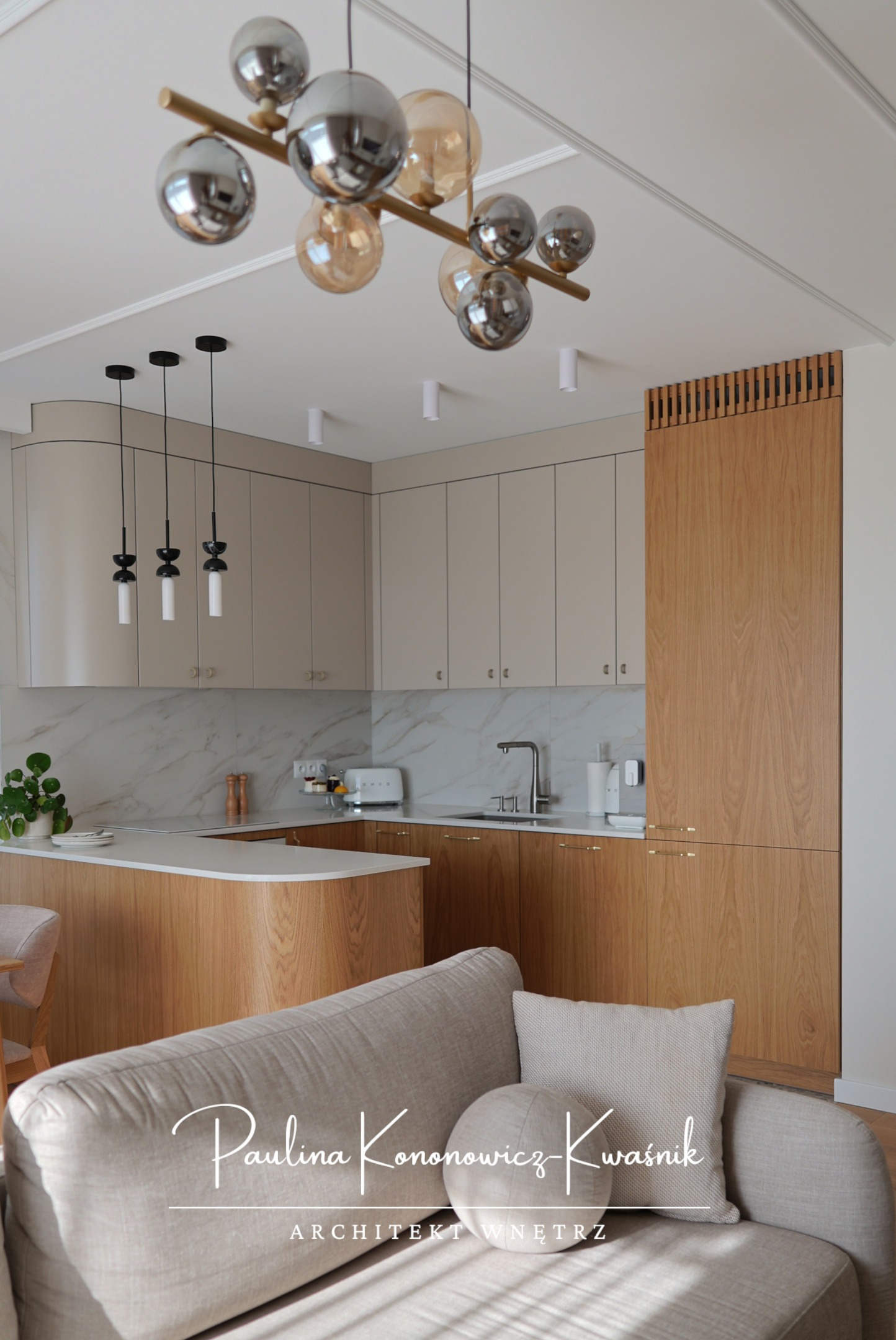 projekt wnętrz mieszkania w stylu modern classic